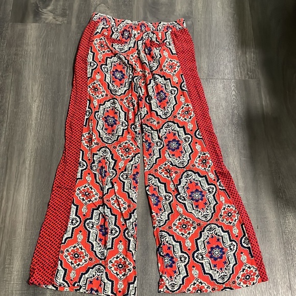 ANTHROPOLOGIE Lilka Printed Palazzo Wide Leg Pants - Picture 5 of 8